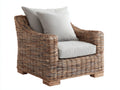 Sillones de ratán trenzado 85x82x88 cm - marrón y madera natural - diseño envolvente clásico